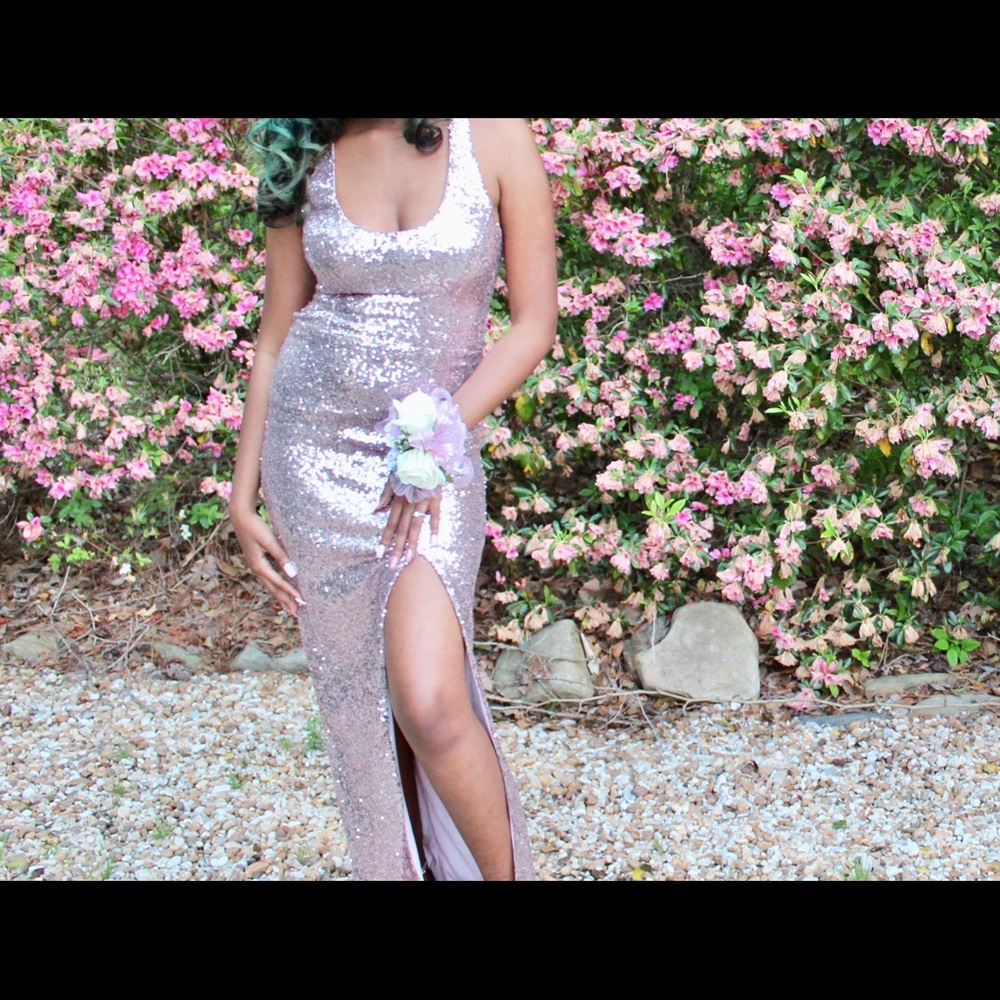 Pink Sequin Dress